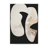 Abstract Art Photographic Print, Beige and Black Wall Art, Modern Art Photo, Minimalist Home Decor, Neutral Color Art Print, Wall Hanging - Tawshia
